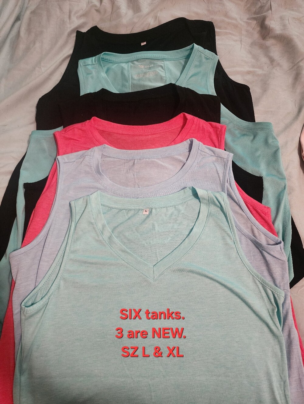 SIX tank Tops - Picture 1 of 6